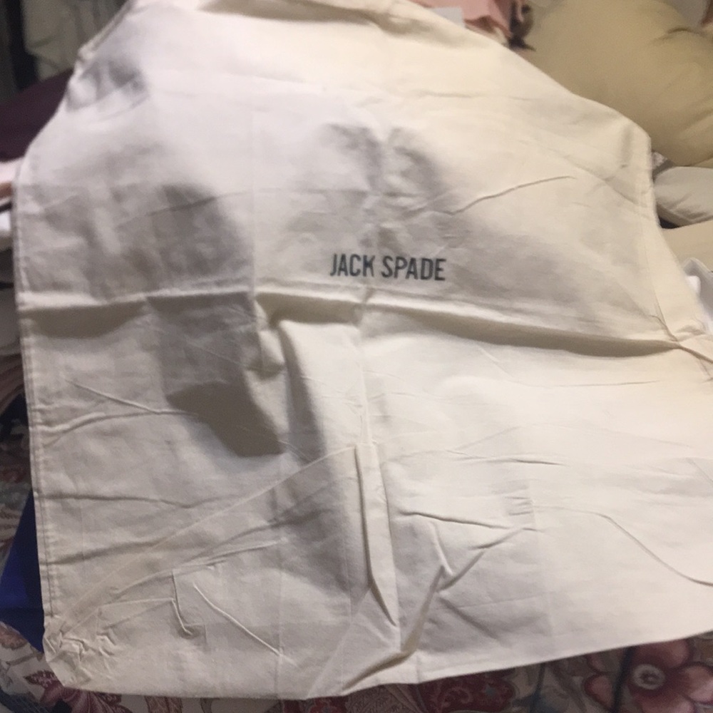 Ivory Jack Spade dust bag